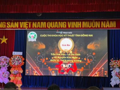 Ch&uacute;c mừng kết quả thi s&aacute;ng tạo khoa học kĩ thuật của học sinh v&agrave; gi&aacute;o vi&ecirc;n hướng dẫn trường H&ugrave;ng Vương năm học 2024-2025