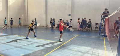 Ch&uacute;c mừng kết quả giải cầu l&ocirc;ng thanh, thiếu ni&ecirc;n nhi đồng huyện Trảng Bom của c&aacute;c HS trường H&ugrave;ng Vương